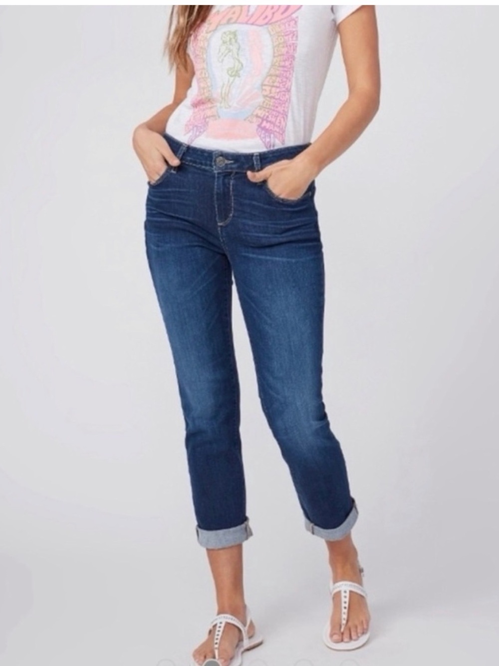 Women’s | PAIGE Brigitte Boyfriend Skinny Jeans | Gibson Distressed | Size 30